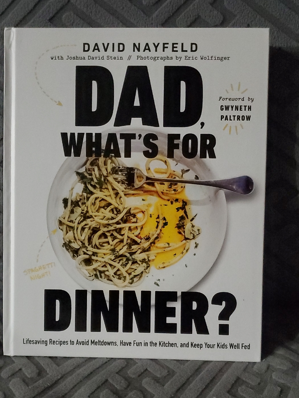 'Dad, What's For Dinner?' Cookbook - White Cover